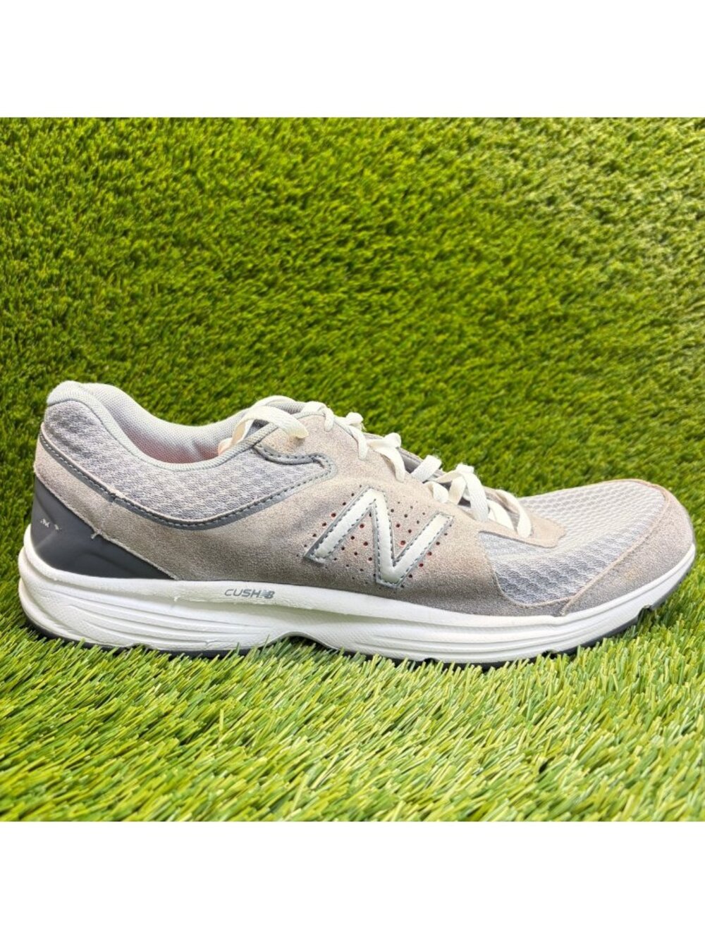 New Balance 411 v2 Mens Size 14 Gray White Athletic Running Shoes Sneakers